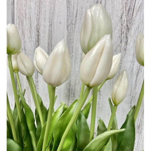 Wiecznie żywe tulipany białe