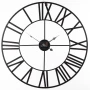 Metalowy zegar ścienny 60cm czarno-beżowy 60cm