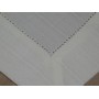 Gładki obrus z naturalną strukturą materiału, 110x160 biały ALISA