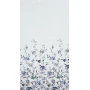 Komplet zasłon, zasłony na przelotkach, delikatne kwiaty, 140x250cm