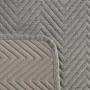 Narzuta z tkaniny o strukturze lnu | 220x240cm, grafitowy